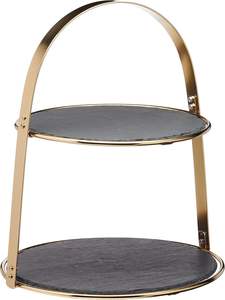 Support à gâteau de table à 3 niveaux en acier inoxydable moderne de luxe pour la maison, les hôtels et les restaurants - Product Image 3