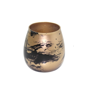 Le plus récent support votif en verre décoratif nouveau Design pot de bougie de couleur pourpre Antique pour salon à la main - Product Image 2