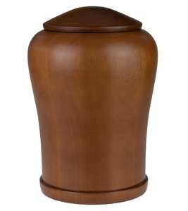 Urna de cremación de madera grande torneada a mano para adultos Funeral para cenizas Urna única para adultos - Product Image 2