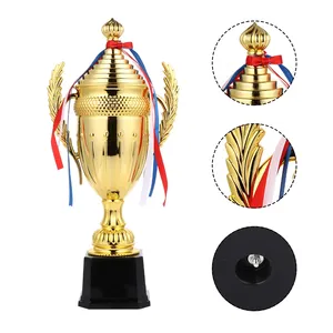 Customized High Football Soccer Award Trophy Gold Plated Champions Award Shoe Boot League Souvenir Cup Gift