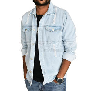 Chaqueta vaquera de invierno para hombre hecha a medida con logotipo frontal, diseño reversible y ecológico - Product Image 3