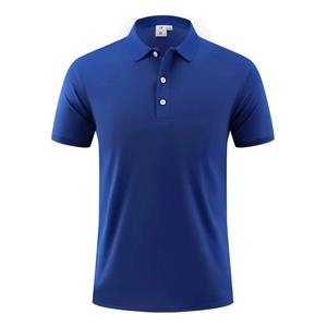 Camiseta Polo de manga corta transpirable y ligera para hombre, camisetas con botones de Color sólido para ropa de calle, deporte de punto estampado de verano - Product Image 6