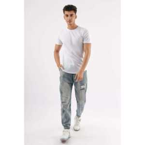 Camiseta con dobladillo curvo para hombre en blanco-Cómoda y elegante - Product Image 5