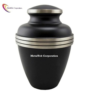 Urne funéraire moderne bicolore pour adulte, personnalisable, couleurs uniques, pots tendance pour cendres, urnes commémoratives. - Product Image 6