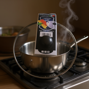 Tapa de Vidrio Transparente Cromada 420 de 16 cm para Sartenes Metalsomma para Mayor Visibilidad y Durabilidad - Product Image 3