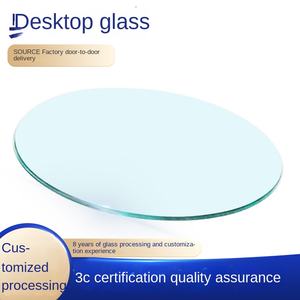 سطح طاولة دائري من الزجاج المقسى فائق البياض بالجملة من المصنع - Product Image 2