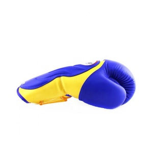 High Quality Professional Boxing <b>Gloves</b> Genuine Cowhide Leather Anti-UV Full Finger <b>Moisture</b> Wicking Breathable Lace-Up Closure - Product Image 6