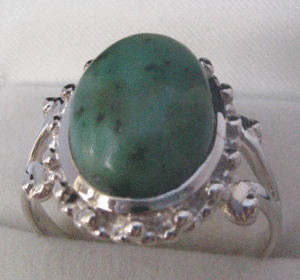 Bague en argent sterling 925 avec turquoise naturelle et moissanite pour femme Shah Gems - Product Image 1