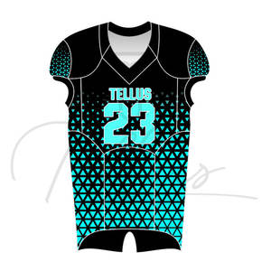 Meilleurs maillots de football américain tendance, grande taille, en spandex/polyester, manches courtes, vêtements de sport - Product Image 1