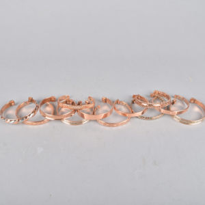Classic Adjustable Copper Cuff <b>Bracelet</b> with <b>Magnetic</b> <b>Therapy</b> Features and Stylish Design/18 Piece Set/Each Piece Different. - Product Image 1