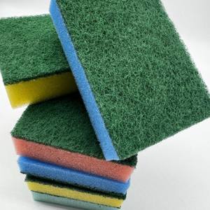 Casalina 2-pack Multiple Color Kitchen Scourer <b>Sponges</b> Dish Cleaning Scrubber Pads One Piece Size 12.5x9x3cm - Product Image 4