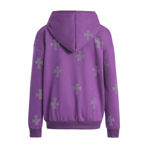 Sweat-shirt à capuche surdimensionné en strass pour homme, style streetwear Y2K, coupe ample, léger, de haute qualité, avec motif graphique - Product Image 5