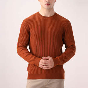 Saison d'hiver et d'automne Polyester Material Made Men Sweater Regular Length Sleeve Men Sweaters - Product Image 1
