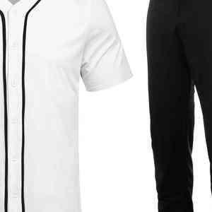 Color blanco ropa deportiva béisbol Jersey estilo camisa al por mayor jersey de béisbol - Product Image 4