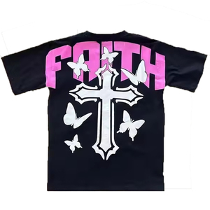 เสื้อยืดแขนสั้นของผู้ชายแบบสั่งทำเสื้อ100% ผ้าฝ้ายระบายอากาศได้ดีพิมพ์ลายวินเทจซักขนาดใหญ่พิเศษผ้าเนื้อหยาบ - Product Image 5