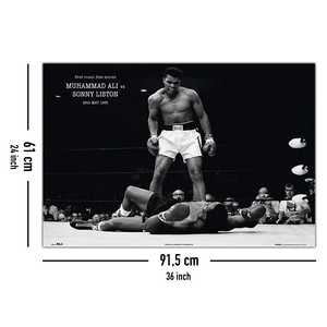 สไตล์โมเดิร์นสำหรับโปสเตอร์ติดผนังมูฮัมหมัด อาลี ปะทะ ซันนี่ ลิสตัน - Product Image 4