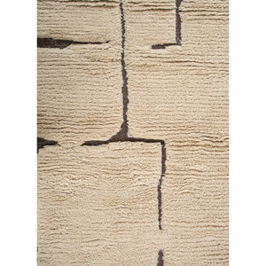 Tapis en laine tissée plate Indusbar Ivory, coton biologique, abstrait, rectangulaire, pour salon, couloir, tapis en jute pour adolescents - Pdwl-656 - Product Image 3
