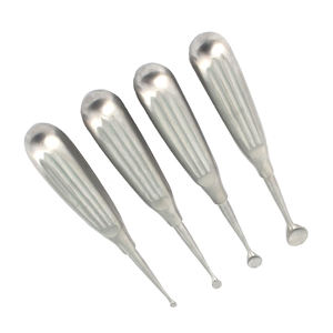 Juego de curetas de hueso de acero inoxidable 4 piezas cirujanos diseñados específicamente para usos biológicos cureta médica - Product Image 5