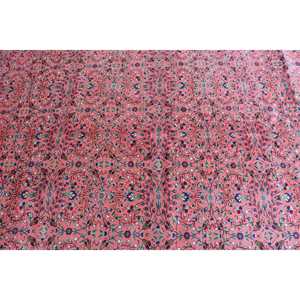 Vintage Large Rug 5.7x9.4 ft, <b>Red</b> Blue Ombr Rug <b>Wool</b> - Product Image 4