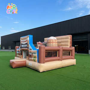 Combo castillo hinchable comercial con doble tobogan y piscina, bouncy castle jumper para <span class=keywords><strong>alquiler</strong></span> de fiestas infantiles - Product Image 3