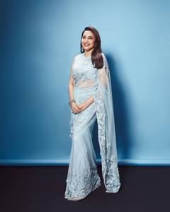 Bollywood Phong Cách Bóng Mờ Georgette <span class=keywords><strong>Saree</strong></span> Với Ưa Thích Áo Chuỗi Làm Việc Bên Mặc Ấn Độ Và Pakistan Quần Áo - Product Image 2