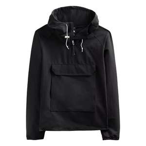 Veste coupe-vent d'extérieur avec tissu léger, fermeture éclair sur le devant, structure à capuche pour la mobilité, les voyages et le confort quotidien - Product Image 1