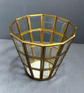 Votive décorative en laiton et verre/miroir utilisée pour les produits de bijouterie / vitrine et stockage Fournisseur de vitrines et de stockage en provenance d'Inde - Product Image 2