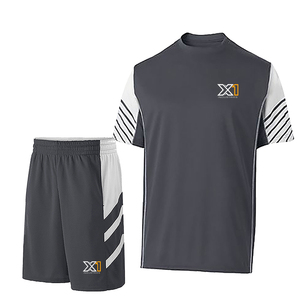 Uniforme de tennis d'équipe pour hommes sur mesure avec manches courtes, tissu respirant - Nouveau design, production en usine - Product Image 1