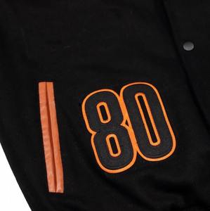 Veste universitaire en laine de haute qualité pour hommes, manches en cuir brodé en chenille, veste universitaire Letterman de baseball personnalisée - Product Image 3