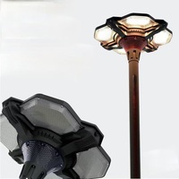 Lampe solaire de jardin intelligente à LED RGB, batterie au phosphate de fer lithium, angle de faisceau 360°, rythme musical, télécommande, IP67