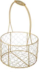 Modern Nordic Geometric Wire Fruit <b>Basket</b> Metal Vegetable Storage Bowl <b>with</b> <b>Handles</b> for Kitchen Countertop Decorative Display - Product Image 5