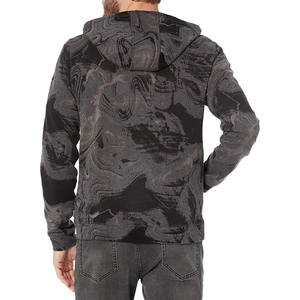 2024 doux coton lourd lavé à l'acide à capuche High Street Series personnalisé Sudadera con capucha para hombre sweats à capuche lavés à l'acide - Product Image 2