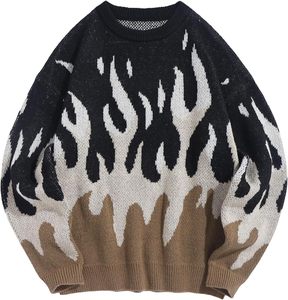 Suéter de gran tamaño para hombre Y2K Estética Llama Gráfico Cuello redondo Jersey de punto Suéteres casuales unisex - Product Image 1