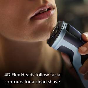 Afeitadora Eléctrica Ergonómica para Hombre, Triple Cuchilla, Uso en Seco y Húmedo, Recortadora de Barba Extraíble, Resistente al Agua IPX7, Fuente de Alimentación USB, Inalámbrica, Lavable - Product Image 4