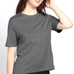 T-shirt ajusté pour femmes de haute qualité 100% coton T-shirt imprimé en gros de votre marque - Product Image 6