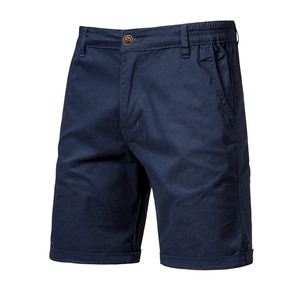 Nuevos pantalones cortos de algodón sólido para hombre, pantalones cortos de cintura elástica social informal de negocios de alta calidad para hombre en diferentes colores, pantalones cortos de playa - Product Image 3