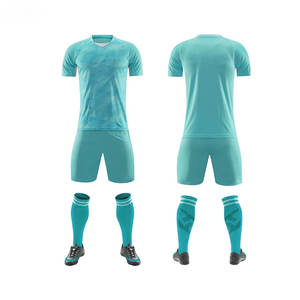 Venta al por mayor de fábrica, camiseta de entrenamiento de fútbol unisex, conjunto corto, con logotipo diseño personalizado, impresión por sublimación, uniforme de ropa de fútbol para niños - Product Image 2