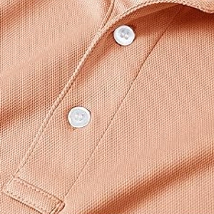 Polo de alto rendimiento de secado rápido para hombre en color Canyon Peach, tamaño y diseño personalizados, precio al por mayor. - Product Image 3