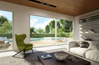 Diseño panorámico de ventanas corredizas de aluminio negro de estilo moderno personalizado Prima con bloqueo multipunto