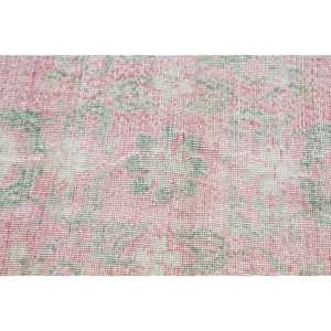 พรมตุรกี ขนาดใหญ่พิเศษ 6.6x10.7 ฟุต พรมขนสัตว์สีชมพูขาว - Product Image 5