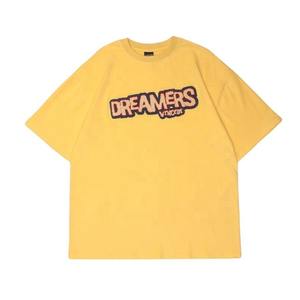 T-shirts graphiques personnalisés pour hommes en détresse Patch vintage brodé lavage à l'acide DTG imprimé tricoté col rond T-shirt High Street - Product Image 6