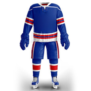 Conjunto de Jersey y pantalones de hockey sobre hielo para hombre con ajuste personalizado con tela duradera para equipos, clubes o jugadores individuales - Product Image 1
