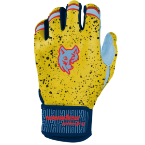 Custom Bruce Bolt Style Short Cuff <b>Batting</b> <b>Gloves</b> Premium 100% Cabretta Leather Baseball <b>Batting</b> <b>Gloves</b> - Product Image 2