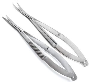 High Quality Castroviejo Micro Surgery <b>Scissor</b> with Stainless Steel Needle Holder Manual Power Source - Product Image 1