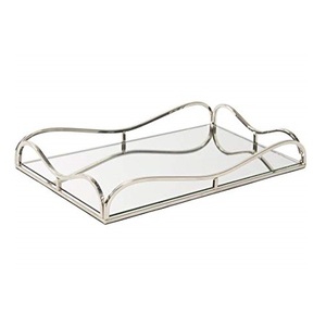 Bandeja decorativa para hoteles, restaurante, utensilios de cocina, Bandejas para servir hechas a mano, bandeja de forma personalizada, mostrador, decoración de acabado de Metal - Product Image 5