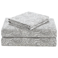 Ensemble de draps imprimés pour hôtel 5 étoiles de luxe |   Certifié OEKO-TEX |   Design de bordure en ruban |   Couleurs/tailles personnalisables |   Qualité