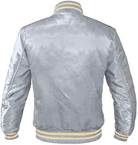 Vente en gros logo personnalisé haute qualité 100% veste en polyester satiné blouson aviateur en satin imperméable pour hommes - Product Image 2