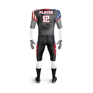 Venta caliente logotipo personalizado impreso uniforme de fútbol americano de talla grande transpirable conjuntos para el desgaste del equipo - Product Image 6