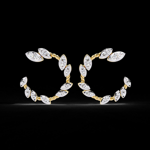 Gorgeous 925 Sterling Silver and Round Brilliant Cut <b>Moissanite</b> Diamond With VVS Clarity Womens <b>Earrings</b> for Occasionally Wear - Product Image 1