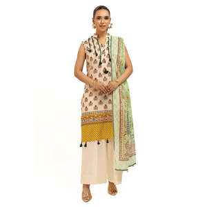 ชุดมุสลิมพิมพ์ลายสไตล์เรียบร้อยสำหรับผู้หญิง 3 ชิ้น ตกแต่งด้วยเพชร ขนาดพลัสไซส์ XS สำหรับใส่ในวันสบายๆ ผลิตตามแบบ ODM พร้อมผ้าคลุมไหล่-SD-52154 - Product Image 6